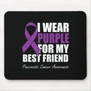 Ich trage Lila für meinen besten Freund Bauchspeic Mousepad