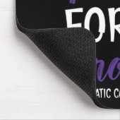 Ich trage Lila für meinen Bruder Bauchspeicheldrüs Mousepad (Ecke)