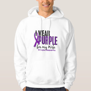 Ich trage Lila für meinen Ehefrau10 Lupus Hoodie