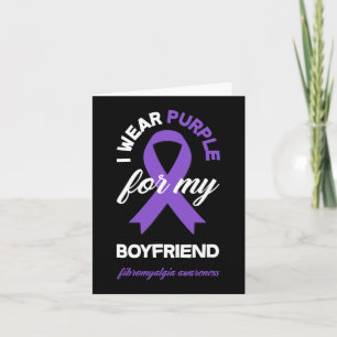 Ich trage Lila für meinen Freund Fibromyalgia Awar Karte