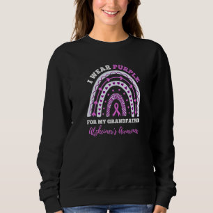 Ich trage Lila für meinen Großvater Alzheimer-Bewu Sweatshirt