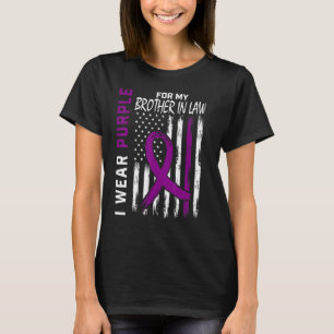 Ich trage Lila für meinen Jurastudenten Epilepsie  T-Shirt