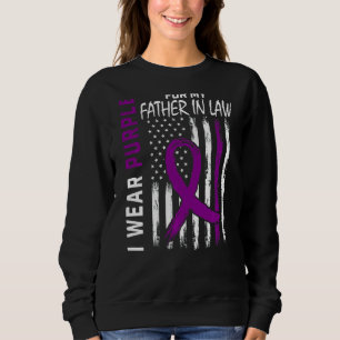 Ich trage Lila für meinen Jurastudenten Lupus-Bewu Sweatshirt