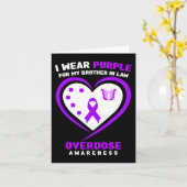 Ich trage Lila für meinen Jurastudenten Überdosis- Karte (Gelbe Blume)