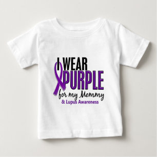 Ich trage Lila für meinen Mama10 Lupus Baby T-shirt