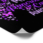 Ich trage Lila für meinen Mama-Bauchspeicheldrüsen Poster (Ecke)