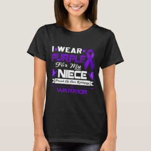 Ich trage Lila für meinen Nichte Stolz auf unsere  T-Shirt