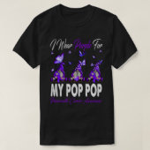 Ich trage Lila für meinen POP POP Pankreaskrebs Aw T-Shirt (Design vorne)