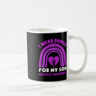 Ich trage Lila für meinen Sohn Epilepsie Awareness Kaffeetasse