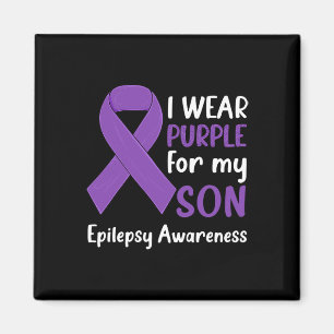 Ich trage Lila für meinen Sohn Epilepsie-Bewusstse Magnet