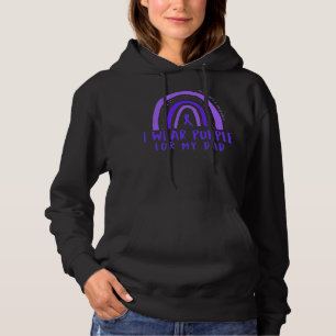 Ich trage Lila für meinen Vater Alzheimers Awarene Hoodie