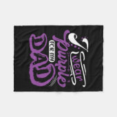 Ich trage Lila für meinen Vater Bauchspeicheldrüse Fleecedecke (Vorderseite (Horizontal))