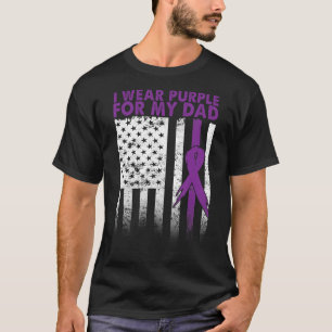 Ich trage Lila für meinen Vater Bauchspeicheldrüse T-Shirt