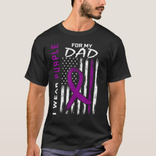 Ich trage Lila für meinen Vater Epilepsie Awarenes T-Shirt