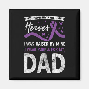 Ich trage Lila für meinen Vater Heroes Pankreaskre Magnet