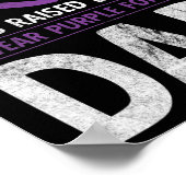 Ich trage Lila für meinen Vater Heroes Pankreaskre Poster (Ecke)