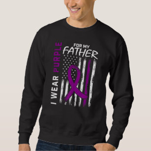 Ich trage Lila für meinen Vater Pater Epilepsie Be Sweatshirt