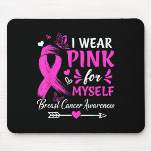 Ich trage Lila für mich selbst ein Brustkrebs-Bewu Mousepad