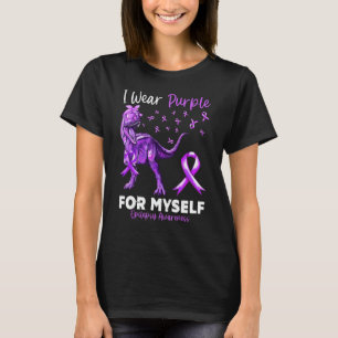 Ich trage Lila für mich selbst Epilepsie-Bewusstse T-Shirt