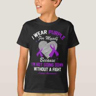Ich trage Lila für mich selbst Lupus-Bewusstsein H T-Shirt