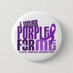 Ich trage lila für mich zystische Fibrose 6,4 Button