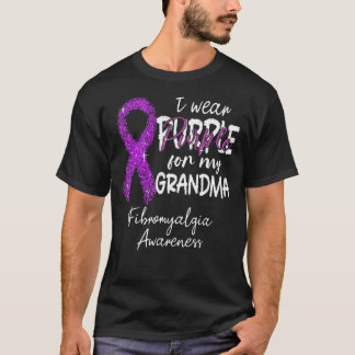 Ich trage Lila für Oma Fibromyalgie T-Shirt