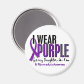 Ich trage Lila für Schwager 10 Fibromyalgie Magnet (Vorderseite/Rückseite)