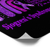 Ich trage Lila für Sjogrens Syndrom-Bewusstseinskr Poster (Ecke)