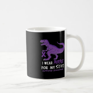 Ich trage Lila für Son Dinosaur Epilepsie Achtsamk Kaffeetasse