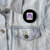 Ich trage Lila für Überdosierung Awareness Boho Ra Button (Beispiel)