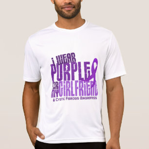 Ich trage Lila für zystische Fibrose der T-Shirt