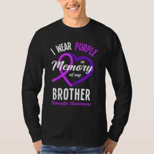 Ich trage Lila Gedächtnis für meine Bruder Demenz  T-Shirt