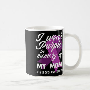 Ich trage Lila Gedächtnis für meine Mama Überdosie Kaffeetasse