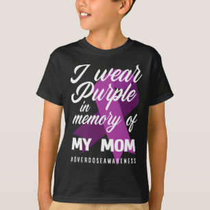 Ich trage Lila Gedächtnis für meine Mama Überdosie T-Shirt