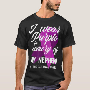 Ich trage Lila Gedächtnis für meine Nephew-Überdos T-Shirt