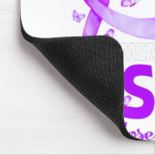 Ich trage Lila Gedächtnis für meine Schwester Über Mousepad (Ecke)