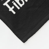 Ich trage Lila Gnomie Truck für Fibromyalgia Aware Fleecedecke (Ecke)