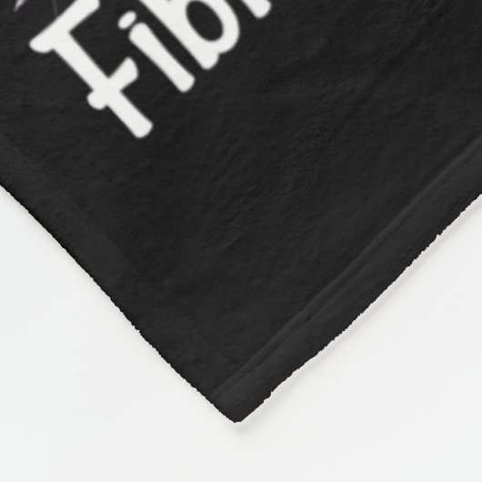 Ich trage Lila Gnomie Truck für Fibromyalgia Aware Fleecedecke (Ecke)