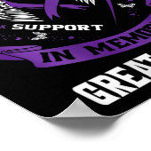 Ich trage Lila im Gedächtnis der Großvater Pankrea Poster (Ecke)