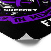 Ich trage Lila im Gedächtnis des Vaters Vater Pank Poster (Ecke)