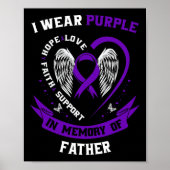 Ich trage Lila im Gedächtnis des Vaters Vater Pank Poster (Vorne)