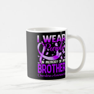 Ich trage Lila im Gedächtnis für meine Bruderüberd Kaffeetasse