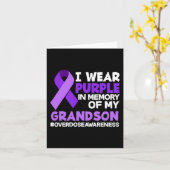 Ich trage Lila im Gedächtnis meiner Großmutter Übe Karte (Gelbe Blume)