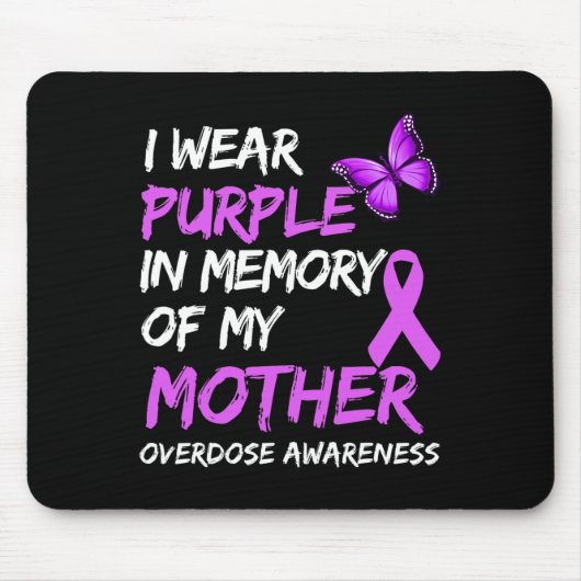 Ich trage Lila im Gedächtnis meiner Mutter Überdos Mousepad (Vorne)