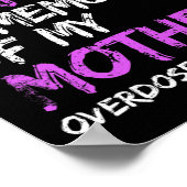 Ich trage Lila im Gedächtnis meiner Mutter Überdos Poster (Ecke)