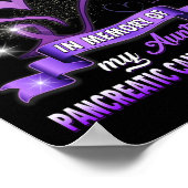 Ich trage Lila im Gedächtnis meiner Tante Bauchspe Poster (Ecke)