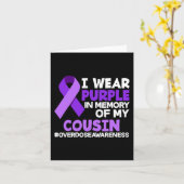 Ich trage Lila im Gedächtnis meines Cousins Überdo Karte (Gelbe Blume)