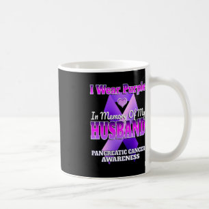 Ich trage Lila im Gedächtnis meines Ehemännchens B Kaffeetasse