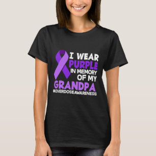 Ich trage Lila im Gedächtnis meines Großvaters Übe T-Shirt