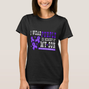 Ich trage Lila im Gedächtnis meines Sohnes - Überd T-Shirt